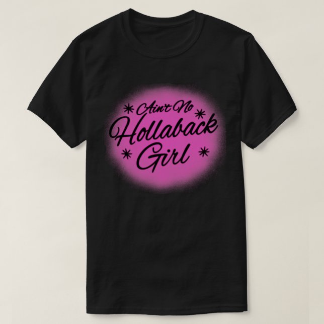 Holler Back Girl 90s Y2K Airbrush Music T-Shirt (Design Front)