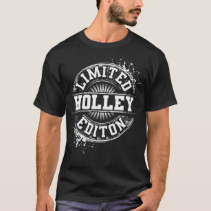 HOLLEY Funny Surname Family Tree Birthday Reunion  T-Shirt