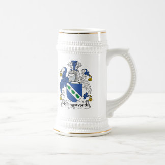 Hollingsworth Family Crest Beer Stein
