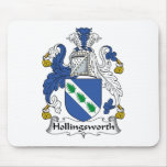 Hollingsworth Family Crest Mouse Pad