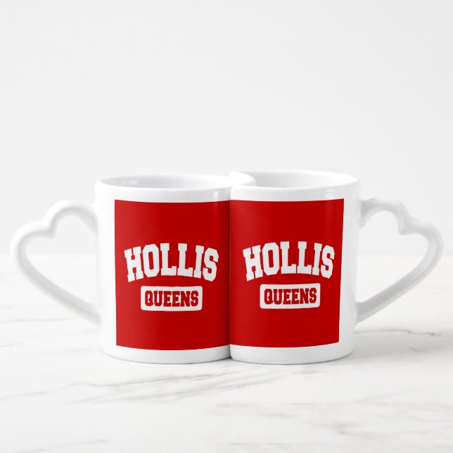 Hollis, Queens, NYC Coffee Mug Set (Front Nesting)