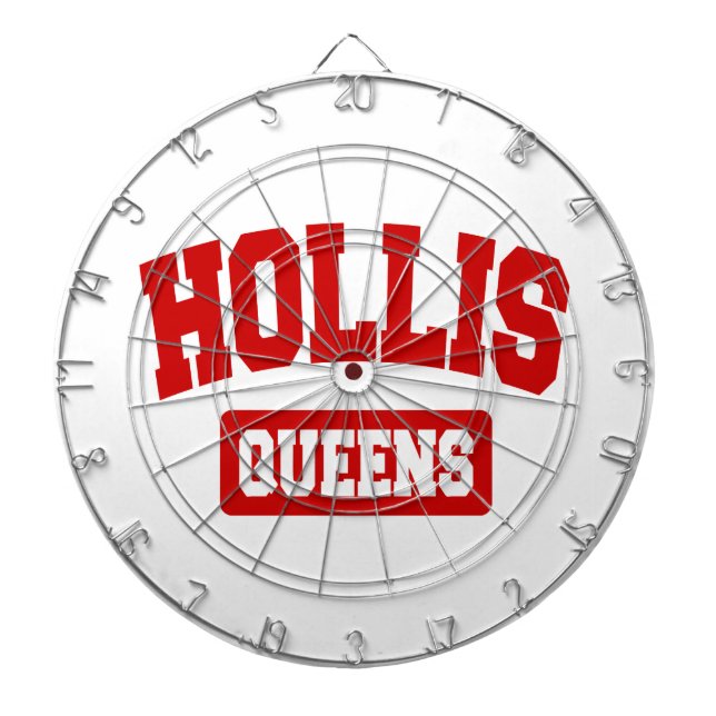 Hollis, Queens, NYC Dartboard With Darts (Front)