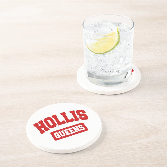 Hollis, Queens, NYC Drink Coaster (Side)