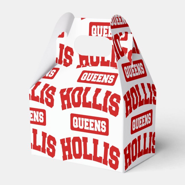Hollis, Queens, NYC Favor Boxes (Front Side)