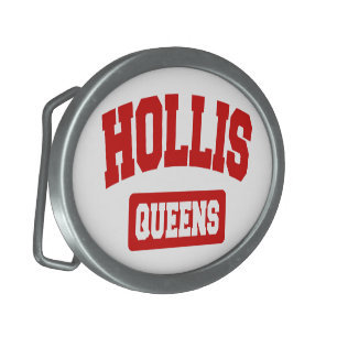 Hollis, Queens, NYC Oval Belt Buckle