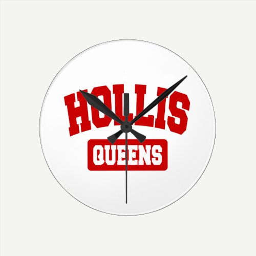 Hollis, Queens, NYC Round Clock