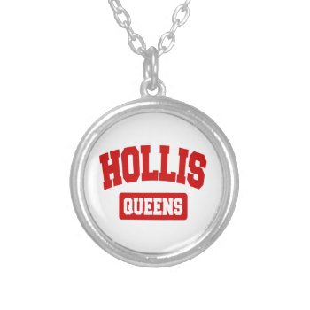 Hollis  Queens  Nyc Silver Plated Necklace by forgottentongues at Zazzle