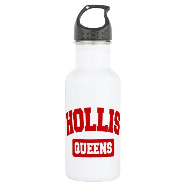 Hollis, Queens, NYC Water Bottle (Front)