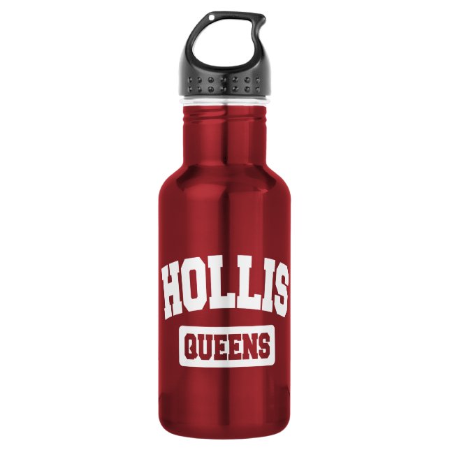 Hollis, Queens, NYC Water Bottle (Front)