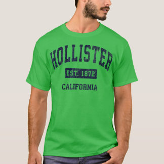 Hollister California CA vintage state Athletic sty T-Shirt