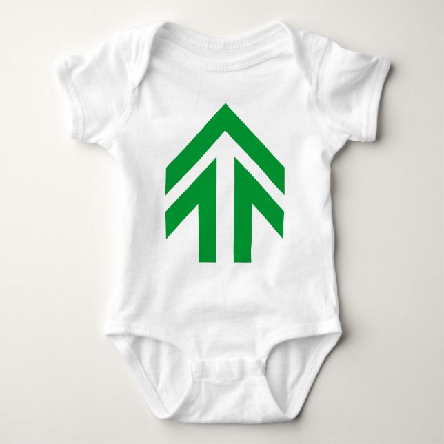 Hollow Arrow Baby Bodysuit (Front)