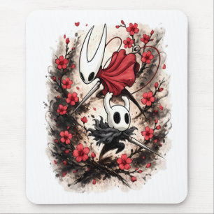 Hollow Knight Hornet Cherry Blossom Gaming Art Mouse Pad
