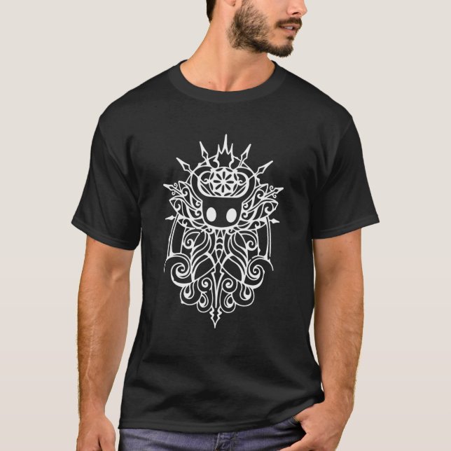 Hollow Knight Tribal White Classic  T-Shirt (Front)