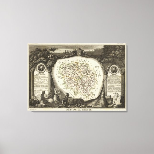 Hollow Maps Canvas Print (Front)