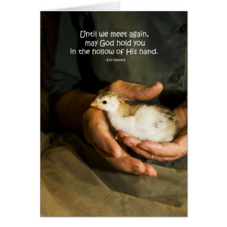 "Hollow of His hand" Card