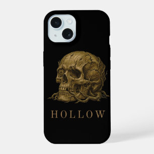 HOLLOW Wooden Relic Skull Aesthetic iPhone 15 Case
