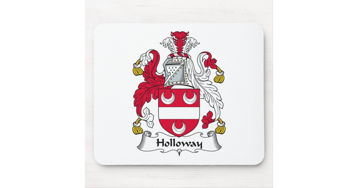 Holloway Family Crest Mouse Pad Zazzle