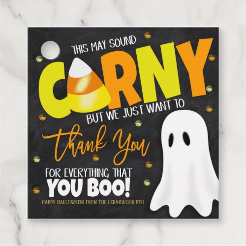 Holloween Candy Corn Appreciation Gift Tag