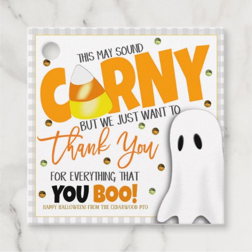 Holloween Candy Corn Appreciation Gift Tag