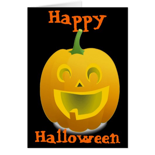 Holloween Greeting Cards - Jack O Lantern - Gifts (Front)