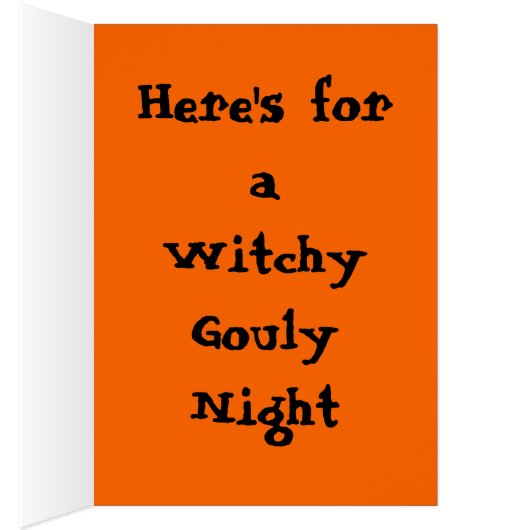 Holloween Greeting Cards - Jack O Lantern - Gifts (Inside (Right))