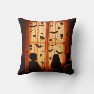 holloween pouf throw pillow