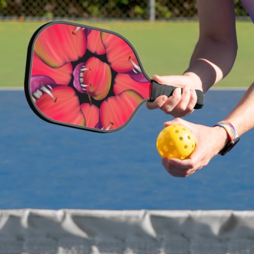 Holloween Vampire Queen Bobbing For Apples Pickleball Paddle