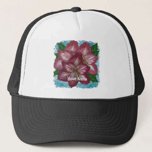 Holly Amaryllis Flower hat