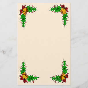 Holly And Bells Stationery