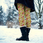 Holly and Berries on Pink Festive Whimsy Christmas Leggings<br><div class="desc">This festive retro design features hand drawn holly and berries on soft pink for that cozy,  traditional holiday feeling with a hint of whimsy. Original art by Malissa Melrose.</div>