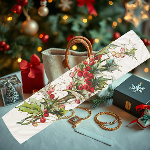 Holly and berries scarf