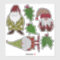 Holly and Christmas Gnomes | Felt Look