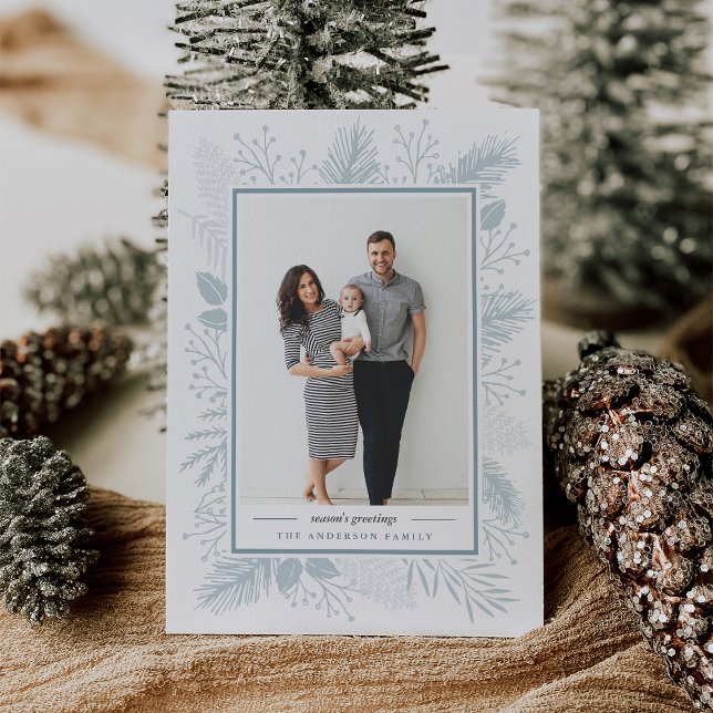 Holly and Pine | Season's Greetings Holiday Card (Creator Uploaded)