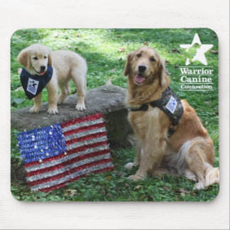 Holly and pup mousepad