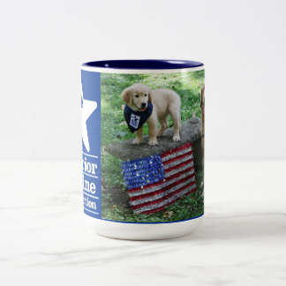 Holly and pup mug