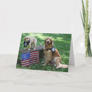 Holly and puppy card