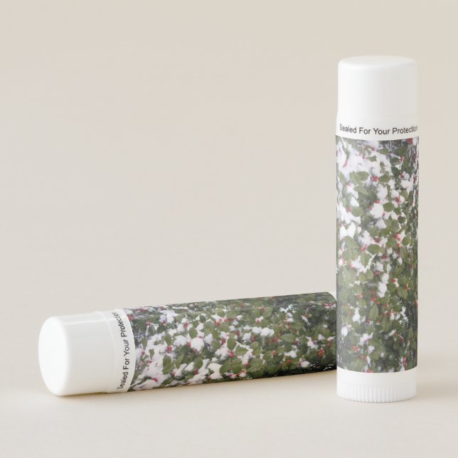 Holly and Snow Lip Balm (Front)