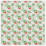 Holly and Trees and Wreaths, Oh My!  Fabric