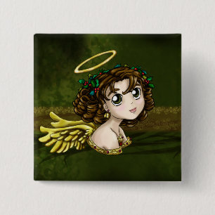 Holly Angel Pinback Button