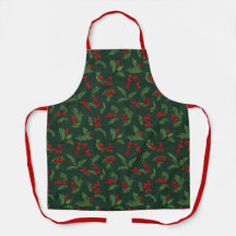 Holly Apron in green