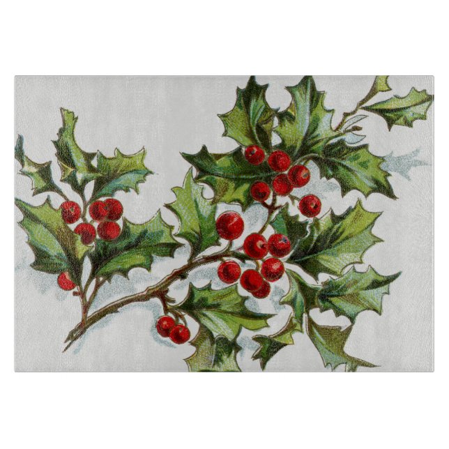Holly Berries 001 Cutting Board (Front)