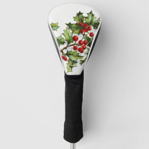 Holly Berries 001 Golf Head Cover