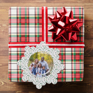 Holly Berries and branches Paper Ornament Card