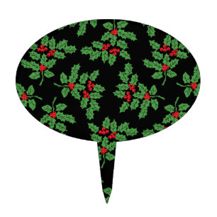 Holly Berries Cake Topper