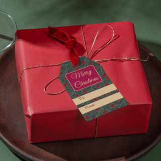 Holly Berries Christmas Gift Tags