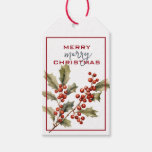 HOLLY BERRIES CHRISTMAS  GIFT TAGS