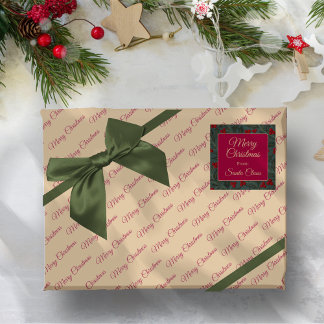 Holly Berries Christmas Wrapping Paper