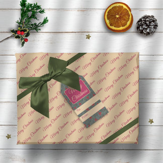 Holly Berries Christmas Wrapping Paper