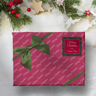 Holly Berries Christmas Wrapping Paper Sheets