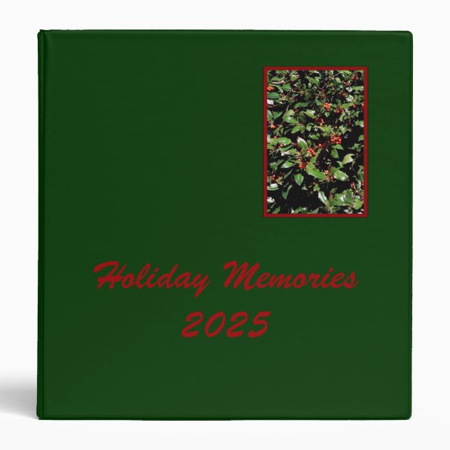 'Holly & Berries' Holiday Binder (2025) (Front)